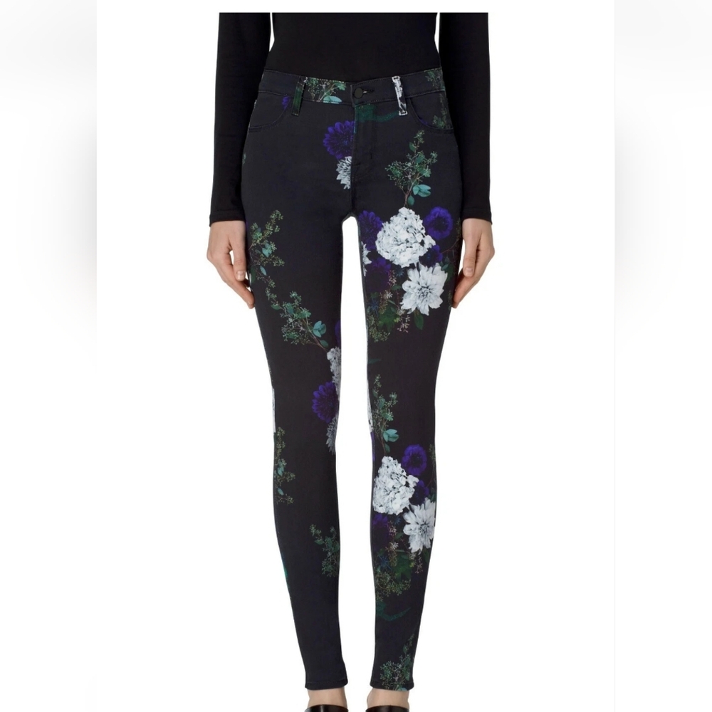 J Brand Forest Floral Sz 28 Jeans High Rise New Tags